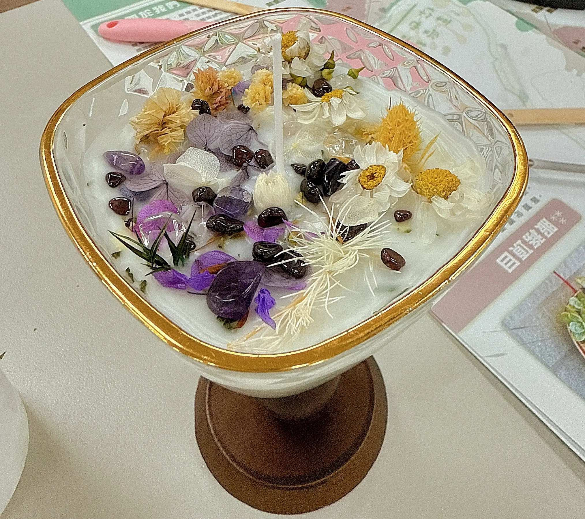 日和植所 療癒水晶能量香氛蠟燭