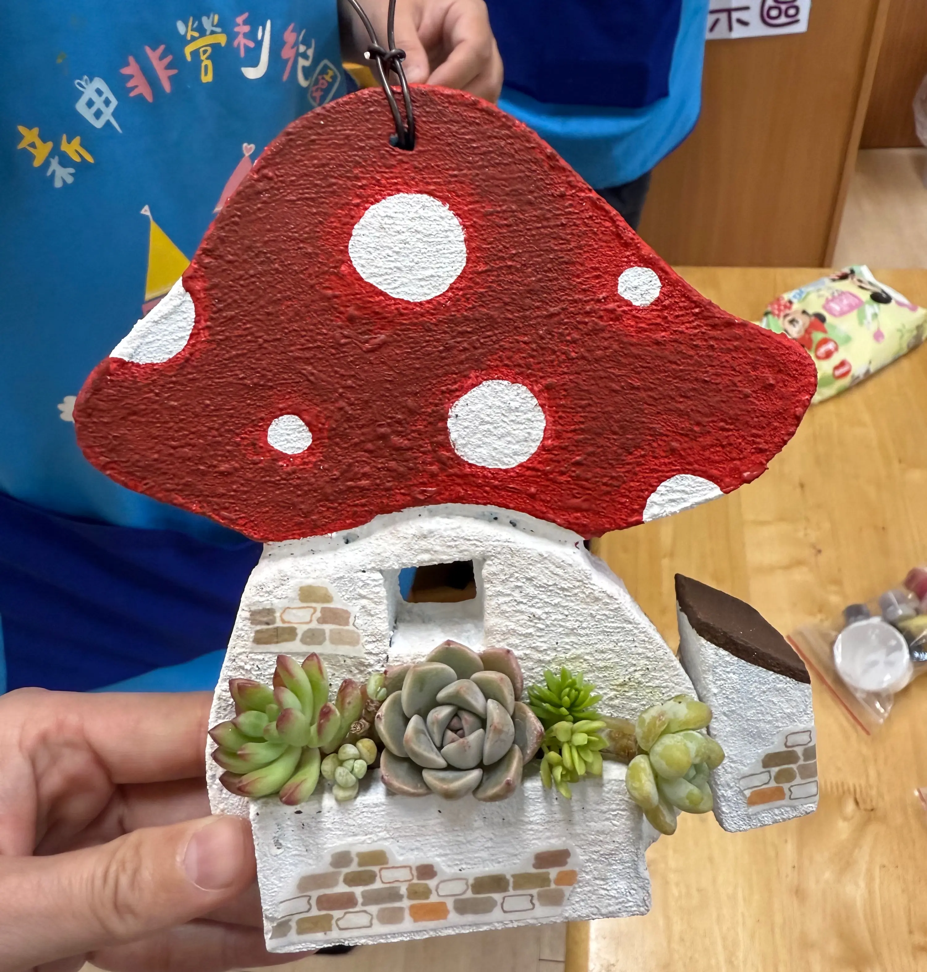 日和植所 菇摸泥手作水泥多肉掛板