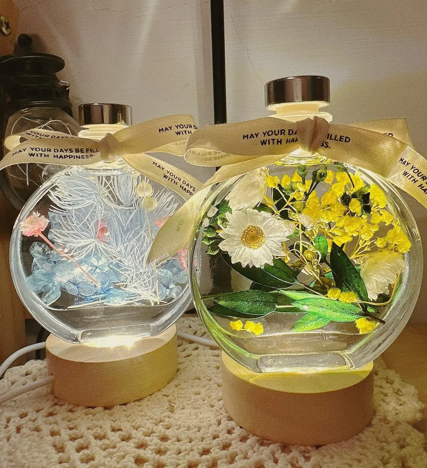 日和植所 浪漫光影浮游花小夜燈